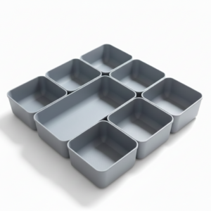 Organizer szuflady – modułowy system 8 pojemniczków