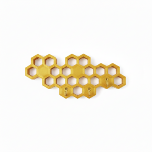 Wieszak ścienny na klucze i smycz – plaster miodu